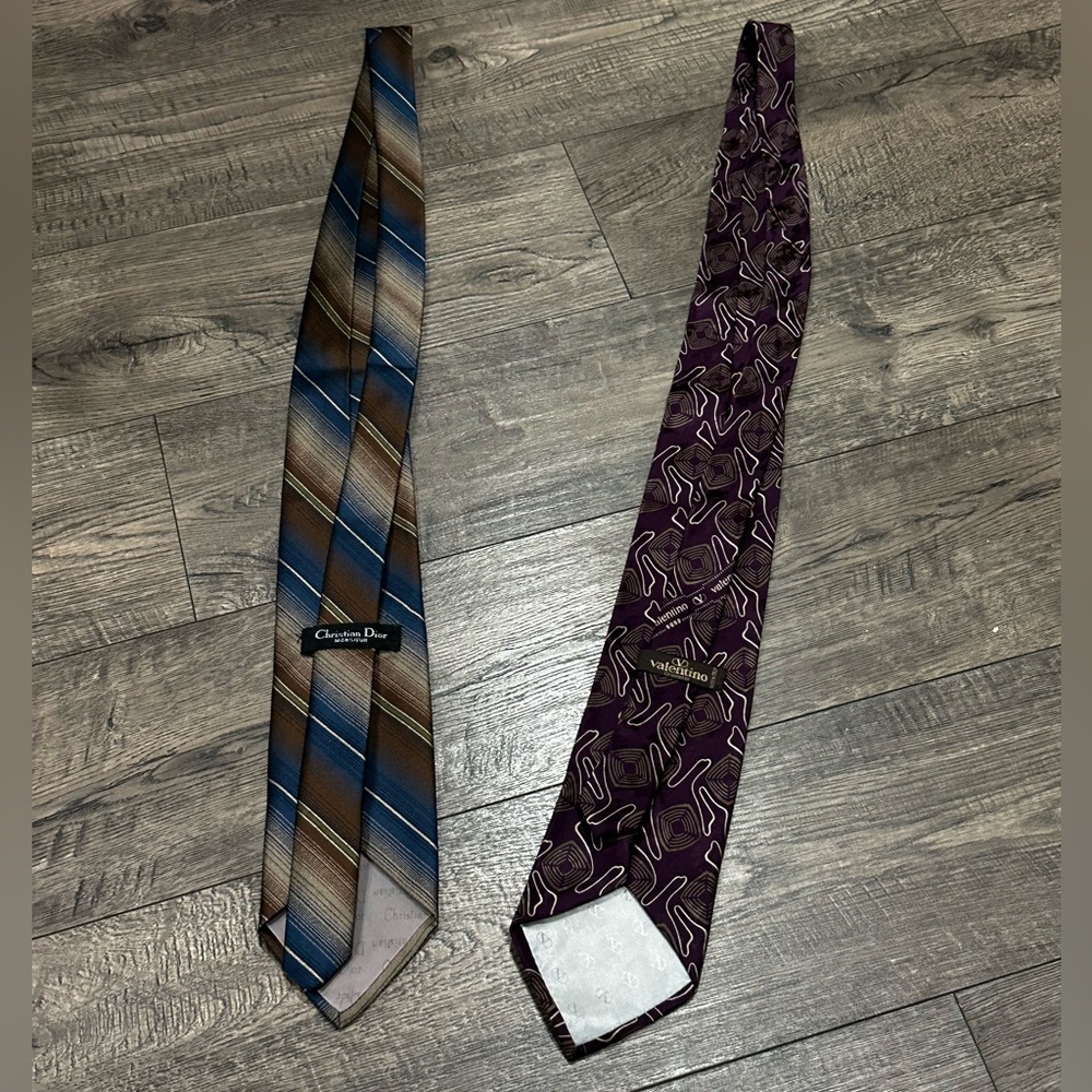 Dior & Valentino Men's Tie Set - Picture 4 of 6